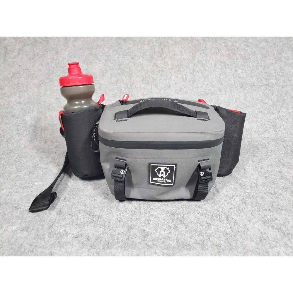 Uncharted Supply Co. Waterproof Hip Pack with Bottle Holders And Water Bottle